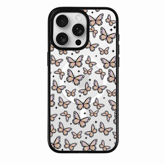 Clear MagSafe Phone case- Pastel butterflies