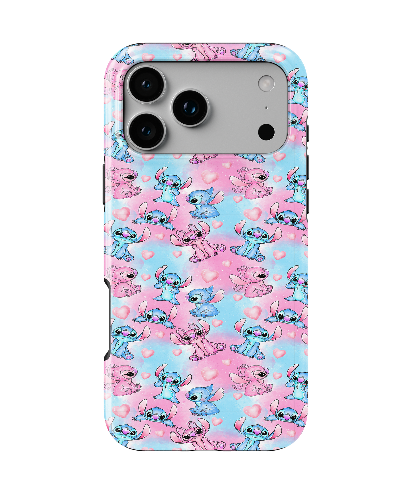 MagSafe Tough Phone case - Blue and pin colorful aliens