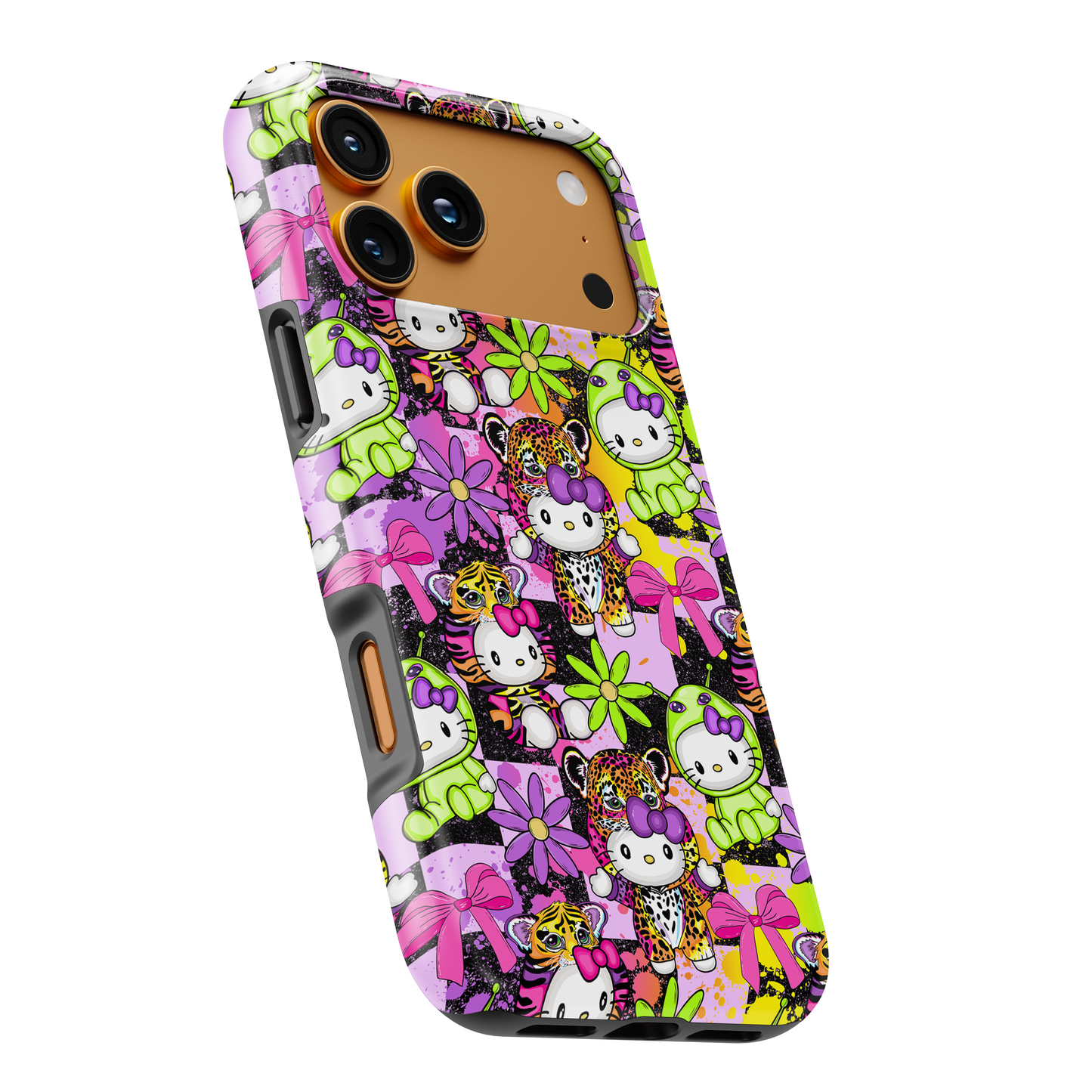 MagSafe Tough Phone case - Colorful kitty