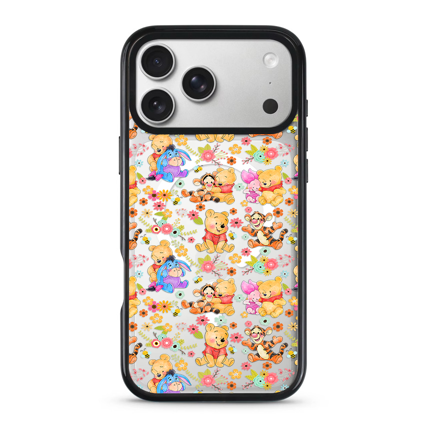 Clear MagSafe Phone case- Colorful bears 2